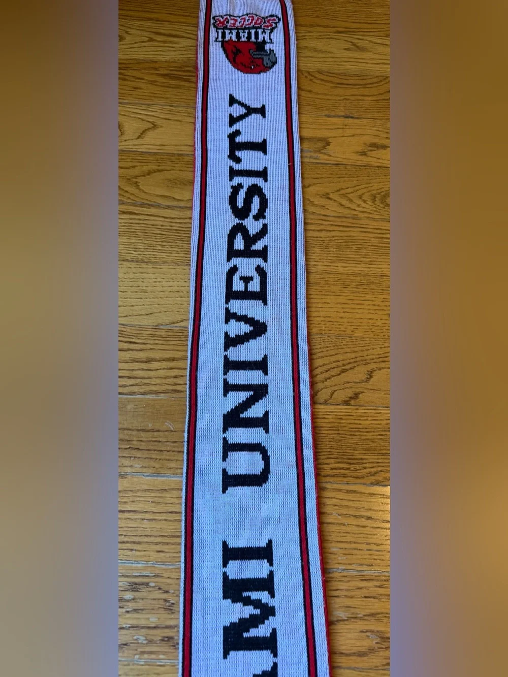 Vintage Miami University RedHawks Soccer 2002 MAC Champs Scarf Unisex